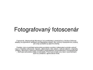 fotografovan fotoscen r