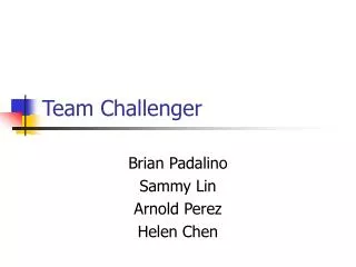 Team Challenger