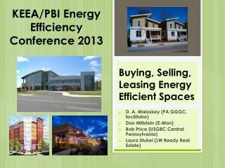 Buying, Selling, Leasing Energy Efficient Spaces