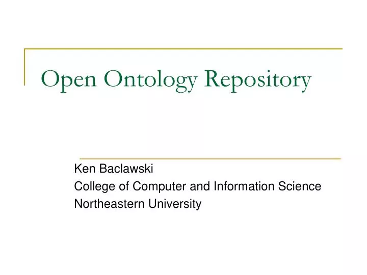 open ontology repository