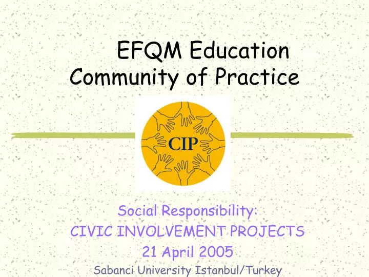 efqm education community of practice