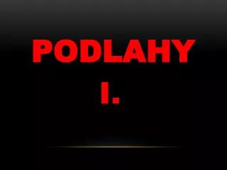 podlahy