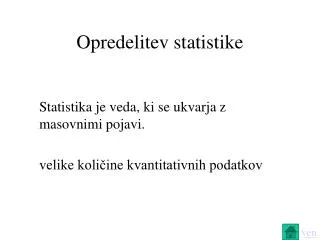 opredelitev statistike