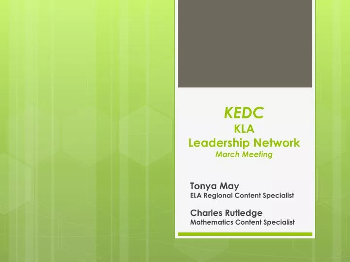 kedc kla leadership network march meeting