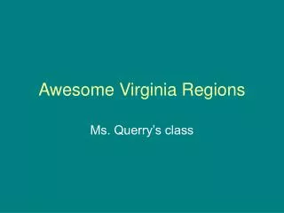 Awesome Virginia Regions