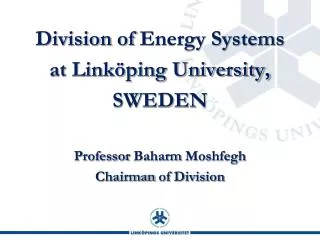 Division of Energy Systems
