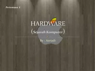 hardware sejarah komputer