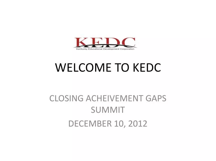 welcome to kedc
