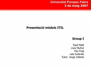presentaci m duls itil