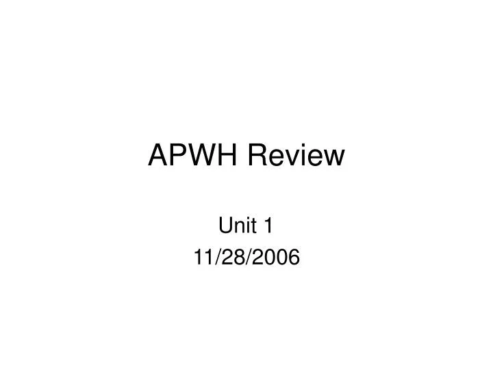 apwh review