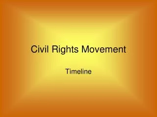 Civil Rights Movement