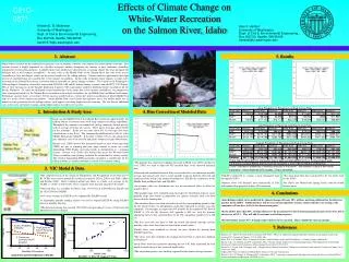 Effects of Climate Change on White-Water Recreation on the Salmon River, Idaho
