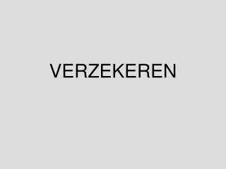verzekeren
