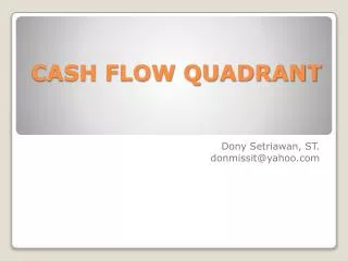 cash flow quadrant