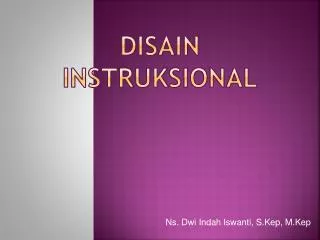 disain instruksional