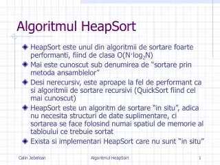 algoritmul heapsort