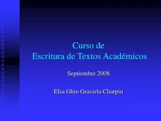 curso de escritura de textos acad micos