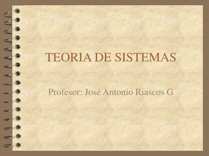 teoria de sistemas