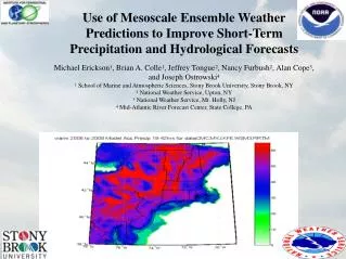 High Ensemble Variability: Hanna 9/6/08 00Z Run 18-42 Hour Acc. Precip.