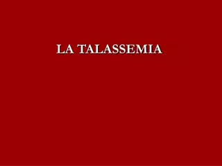 la talassemia