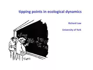 tipping points in ecological dynamics