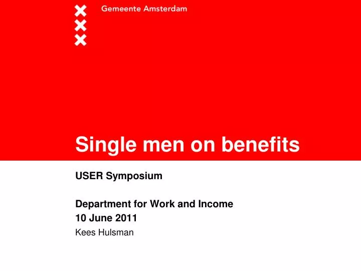 single men on benefits