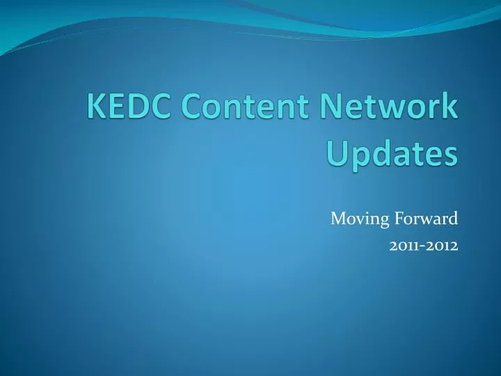 kedc content network updates