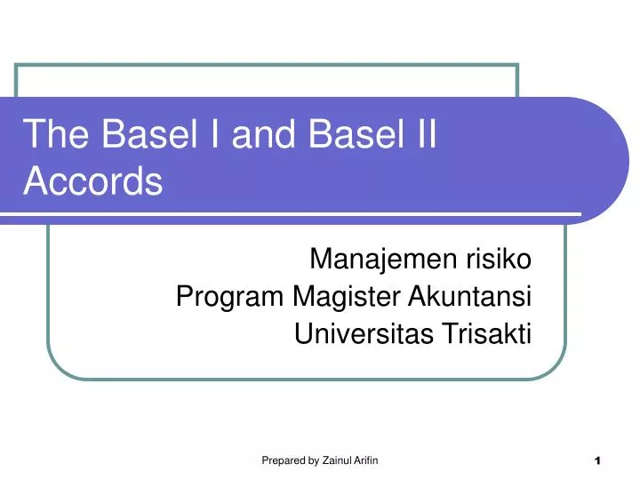 the basel i and basel ii accords