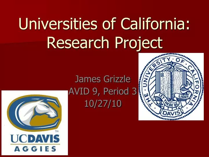 universities of california research project