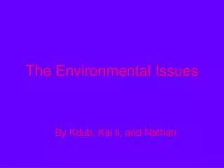 The Environmental Issues