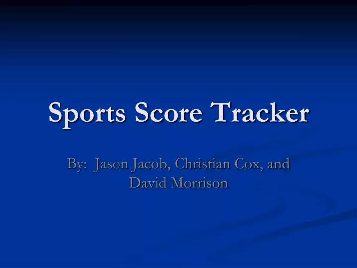 sports score tracker