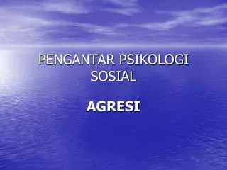 PPT - Pengantar Psikologi Sosial PowerPoint Presentation, Free Download ...