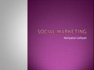 Social marketing