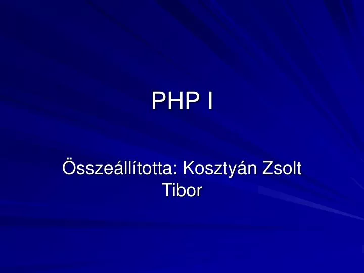 php i