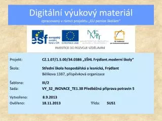 digit ln v ukov materi l zpracovan v r mci projektu eu pen ze kol m