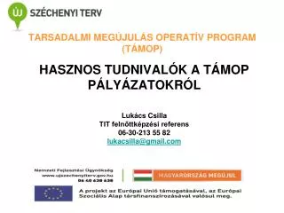 t rsadalmi meg jul s operat v program t mop