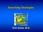 Searching Strategies - slide 1