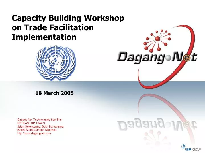 capacity building workshop on trade facilitation implementation