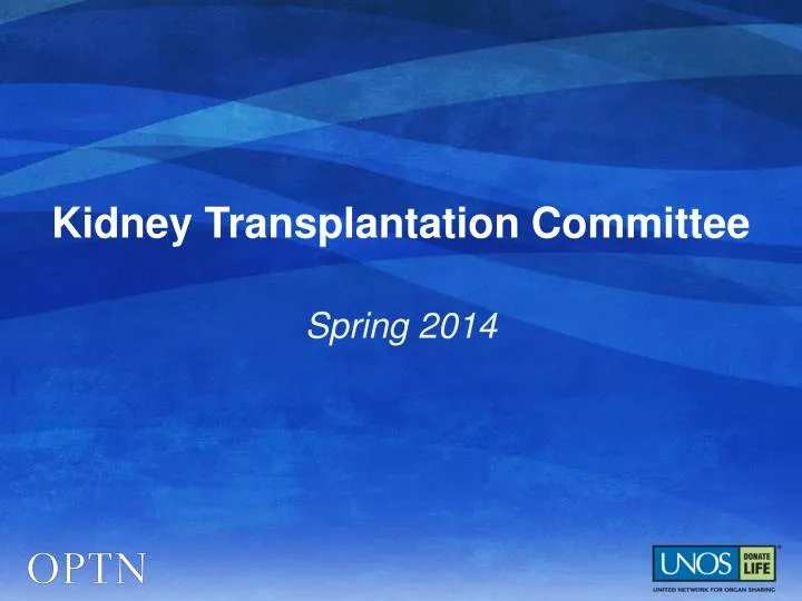 kidney transplantation committee