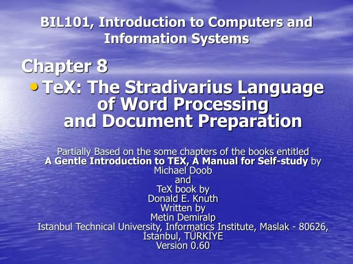 bil101 introduction to computers and information systems