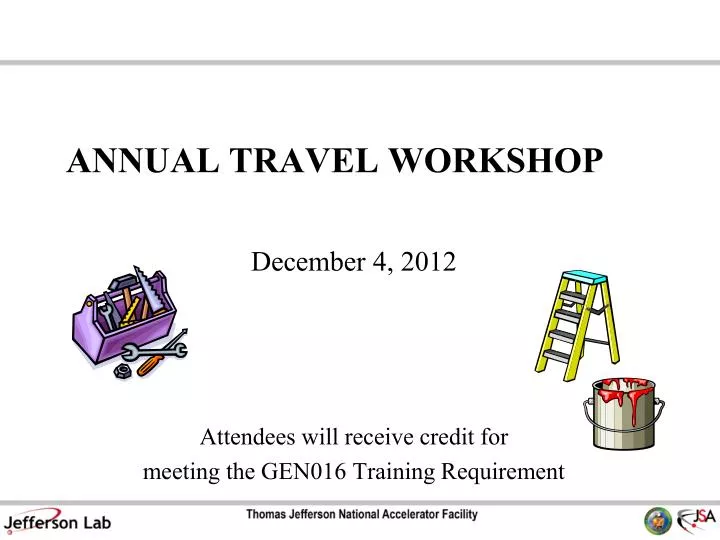 annual travel workshop