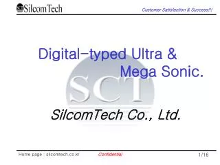 Digital-typed Ultra &amp; Mega Sonic.