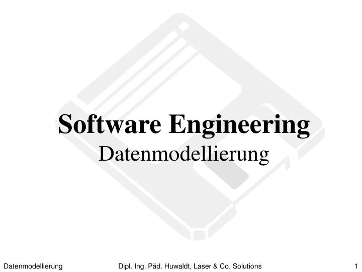 software engineering datenmodellierung