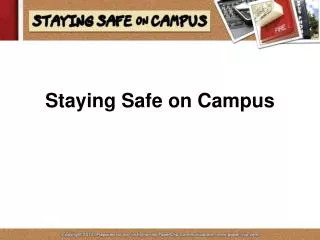 Staying Safe on Campus