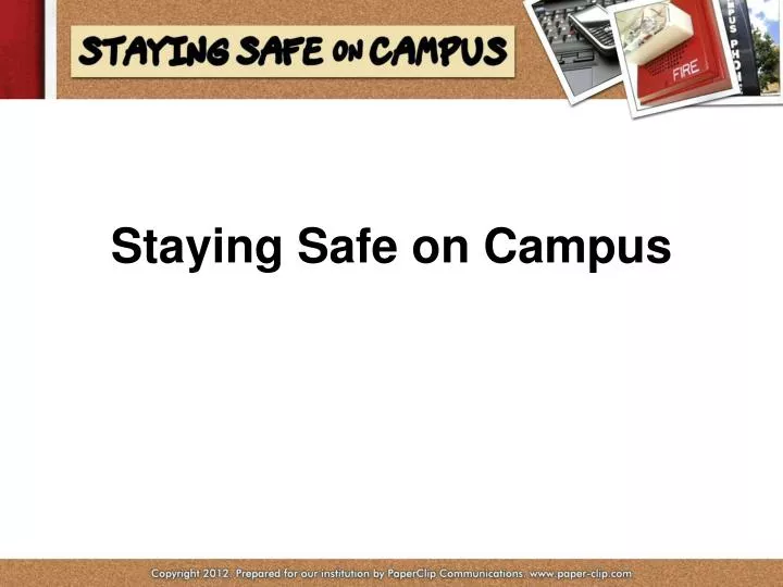 staying safe on campus