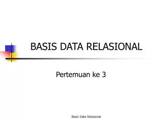 basis data relasional