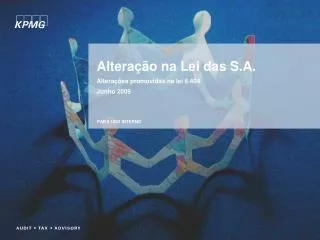 altera o na lei das s a