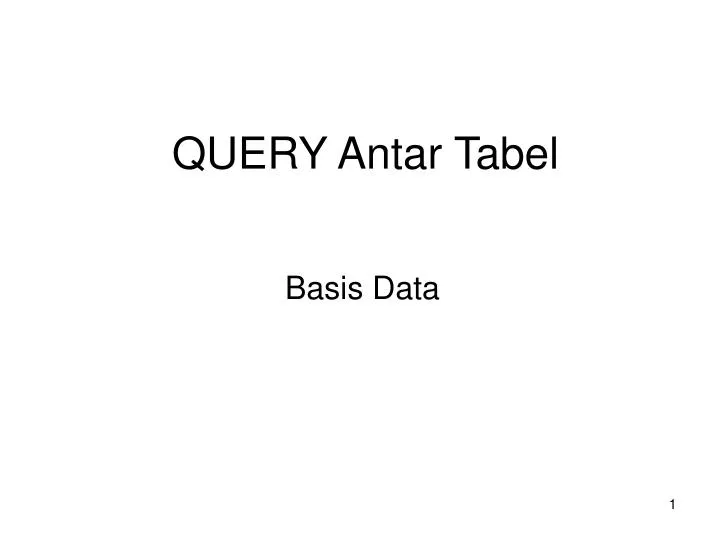 query antar tabel