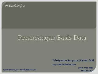 perancangan basis data