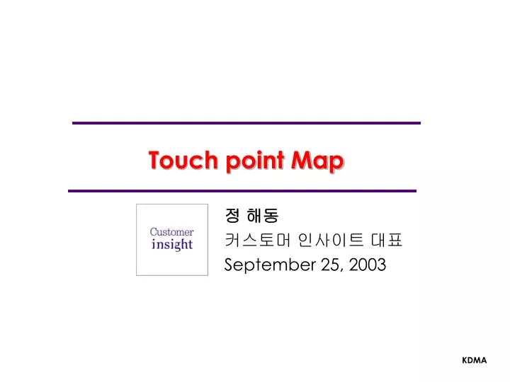 touch point map